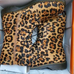 NEW!!! SUEDE LEOPARD SIZE 11 WOMEN'S BOOTS.